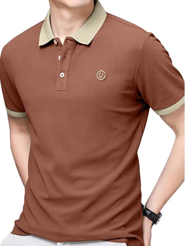 brown t-shirt
