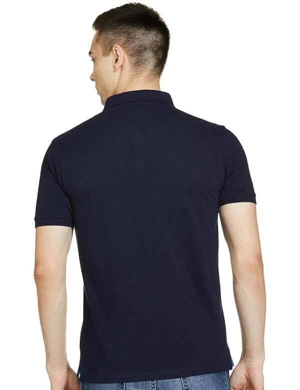 Van Heusen Men's Cotton Solid Regular Fit T-Shirt - Image 3